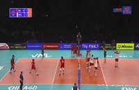 خلاصه والیبال ایران 1 - لهستان 3 (لیگ والیبال ملت ها)