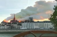فیلم آتش‌سوزی در کلیسای نوتردام پاریس