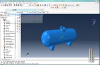 Simulation Crack growth in pressure vessel by using XFEM