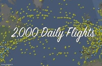 Awesome animation of flight paths above Europe