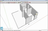دوره آموزشی سه بعدی سازی اسکچاپ SketchUp 3d Modeling Extrude فارسی