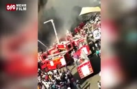 صحنه دلخراش پریدن دانش آموزان از ساختمان به خاطر آتش